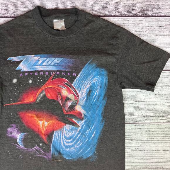 Vintage 1986 ZZ Top "Afterburner" Tour T-shirt - Picture 1 of 11